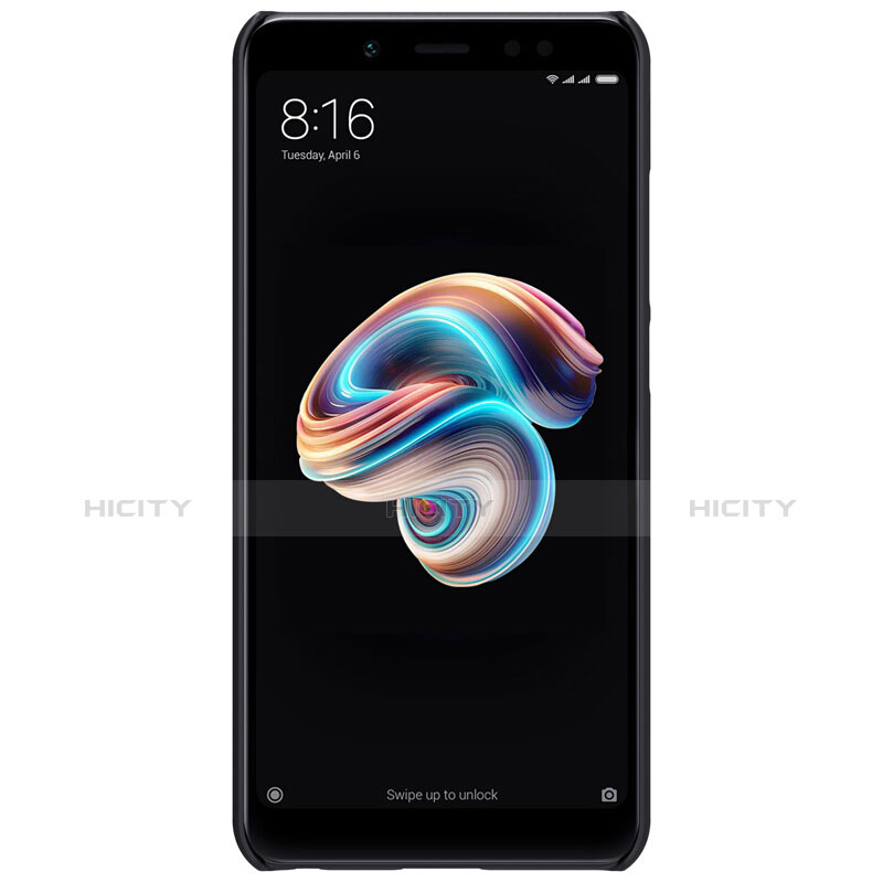 Funda Dura Plastico Rigida Perforada para Xiaomi Redmi Note 5 AI Dual Camera Negro