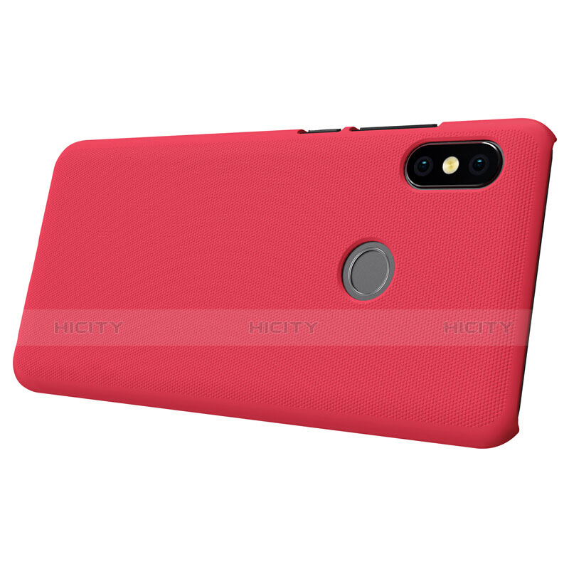 Funda Dura Plastico Rigida Perforada para Xiaomi Redmi Note 5 AI Dual Camera Rojo