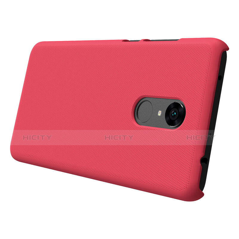 Funda Dura Plastico Rigida Perforada para Xiaomi Redmi Note 5 Indian Version Rojo