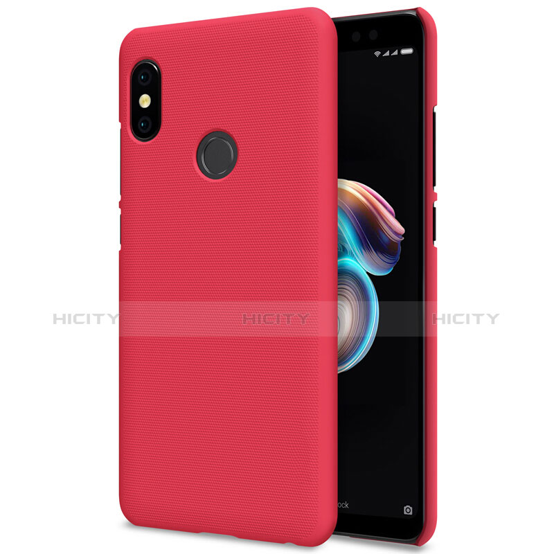 Funda Dura Plastico Rigida Perforada para Xiaomi Redmi Note 5 Rojo