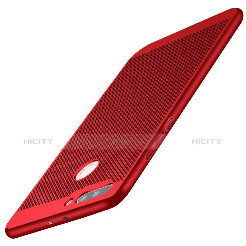 Funda Dura Plastico Rigida Perforada W01 para Huawei Honor 8 Pro Rojo