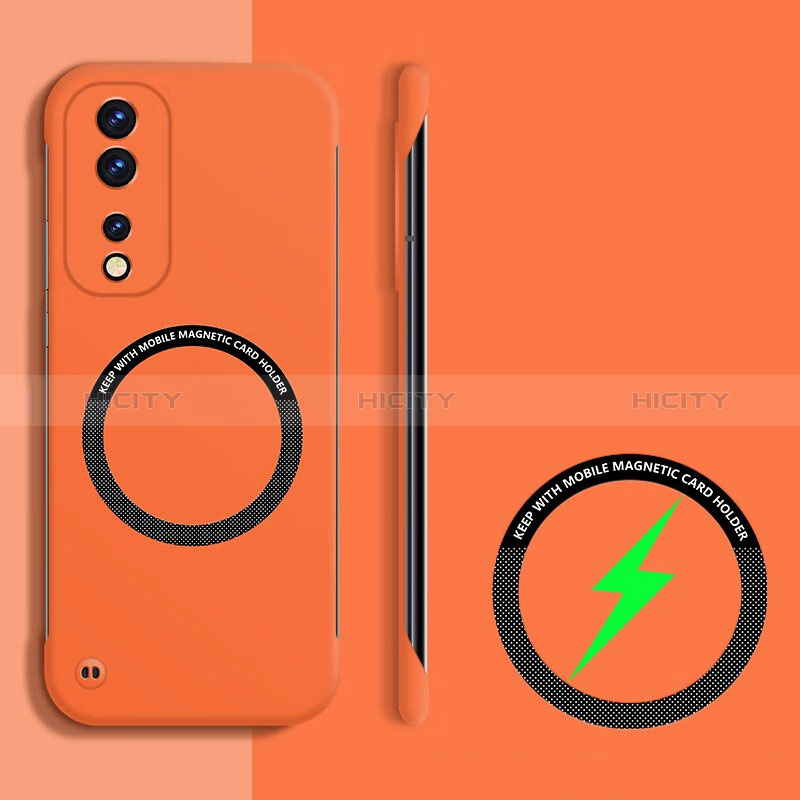 Funda Dura Plastico Rigida Sin Marco Carcasa Mate con Mag-Safe Magnetic para Huawei Honor 80 GT 5G Naranja