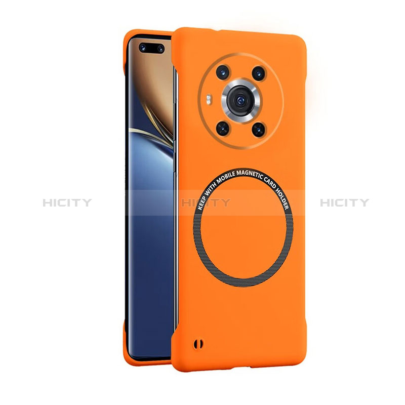 Funda Dura Plastico Rigida Sin Marco Carcasa Mate con Mag-Safe Magnetic para Huawei Honor Magic3 5G Naranja