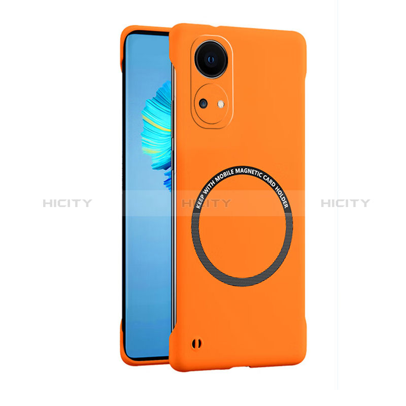 Funda Dura Plastico Rigida Sin Marco Carcasa Mate con Mag-Safe Magnetic para Huawei Honor X7 Naranja