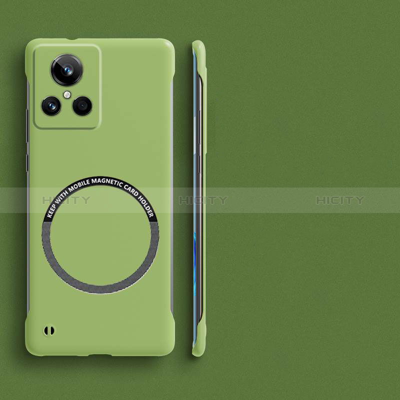 Funda Dura Plastico Rigida Sin Marco Carcasa Mate con Mag-Safe Magnetic para Realme GT Neo3 5G Verde