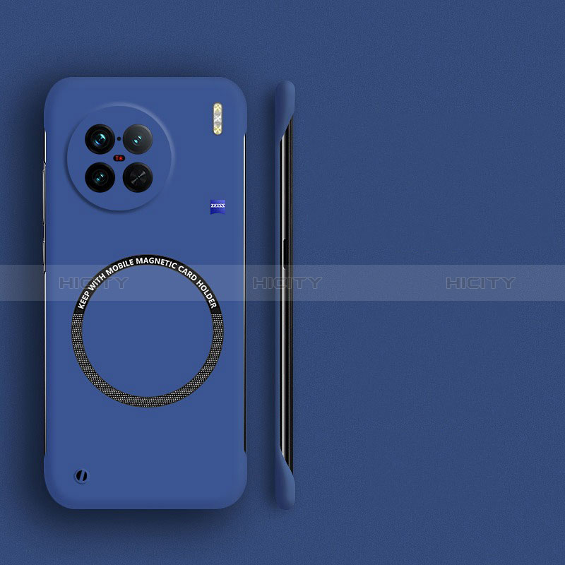 Funda Dura Plastico Rigida Sin Marco Carcasa Mate con Mag-Safe Magnetic para Vivo X90 Pro+ Plus 5G Azul