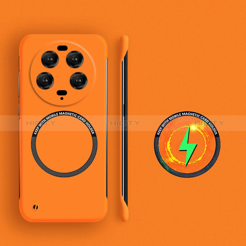 Funda Dura Plastico Rigida Sin Marco Carcasa Mate con Mag-Safe Magnetic para Xiaomi Mi 13 Ultra 5G Naranja