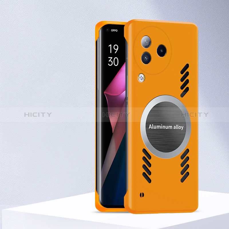 Funda Dura Plastico Rigida Sin Marco Carcasa Mate con Mag-Safe Magnetic S01 para Xiaomi Civi 3 5G Naranja