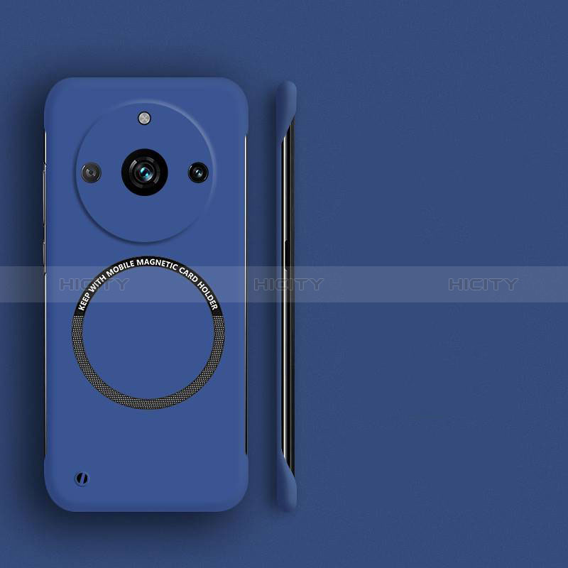 Funda Dura Plastico Rigida Sin Marco Carcasa Mate con Mag-Safe Magnetic S02 para Realme 11 Pro 5G Azul