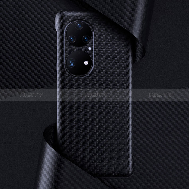 Funda Dura Plastico Rigida Sin Marco Carcasa Mate F01 para Huawei P50 Negro