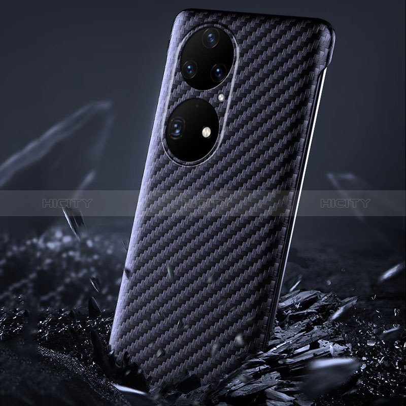 Funda Dura Plastico Rigida Sin Marco Carcasa Mate F01 para Huawei P50 Negro