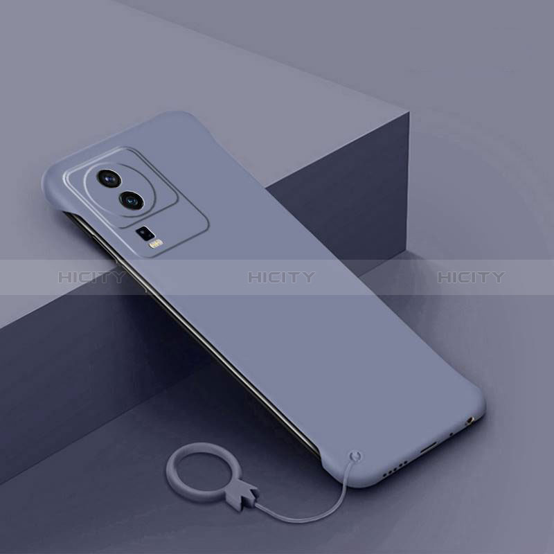 Funda Dura Plastico Rigida Sin Marco Carcasa Mate P01 para Vivo iQOO Neo7 SE Gris Lavanda