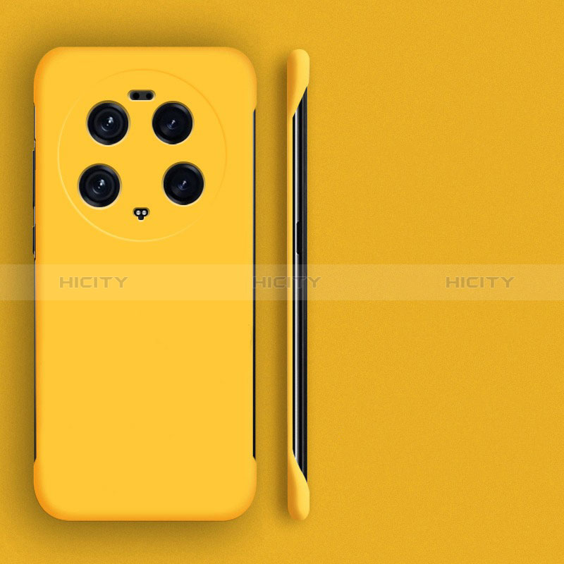 Funda Dura Plastico Rigida Sin Marco Carcasa Mate P01 para Xiaomi Mi 13 Ultra 5G Amarillo