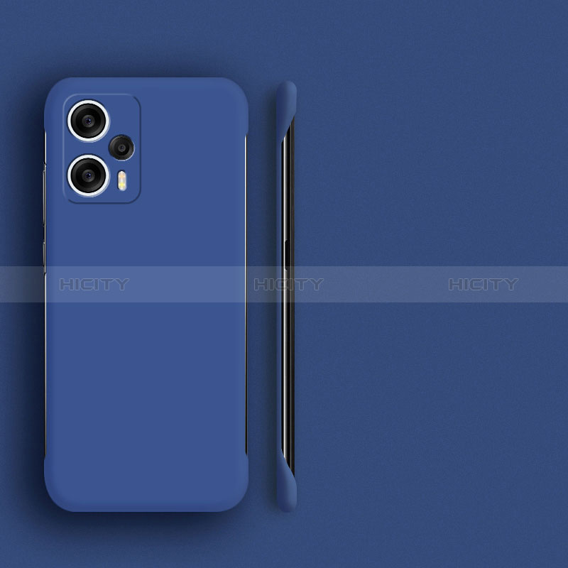 Funda Dura Plastico Rigida Sin Marco Carcasa Mate P01 para Xiaomi Redmi Note 12 Turbo 5G Azul