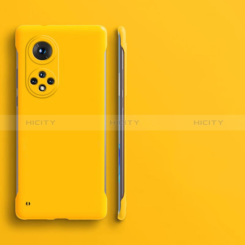 Funda Dura Plastico Rigida Sin Marco Carcasa Mate para Huawei Honor 50 5G Amarillo