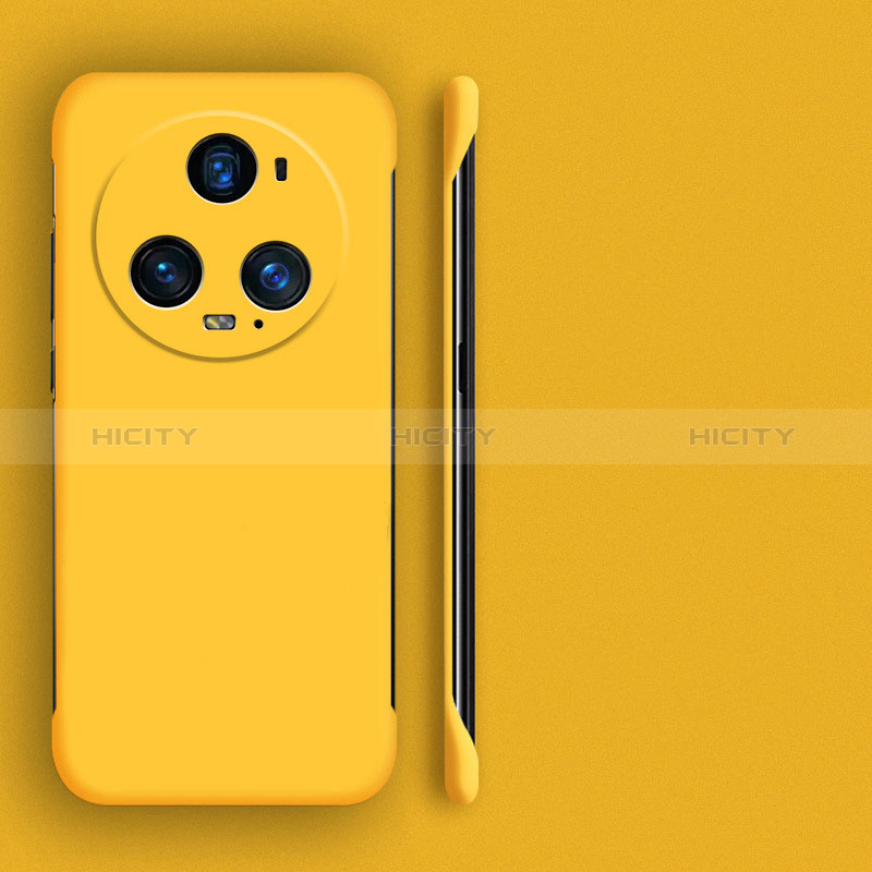 Funda Dura Plastico Rigida Sin Marco Carcasa Mate para Huawei Honor Magic5 Pro 5G Amarillo