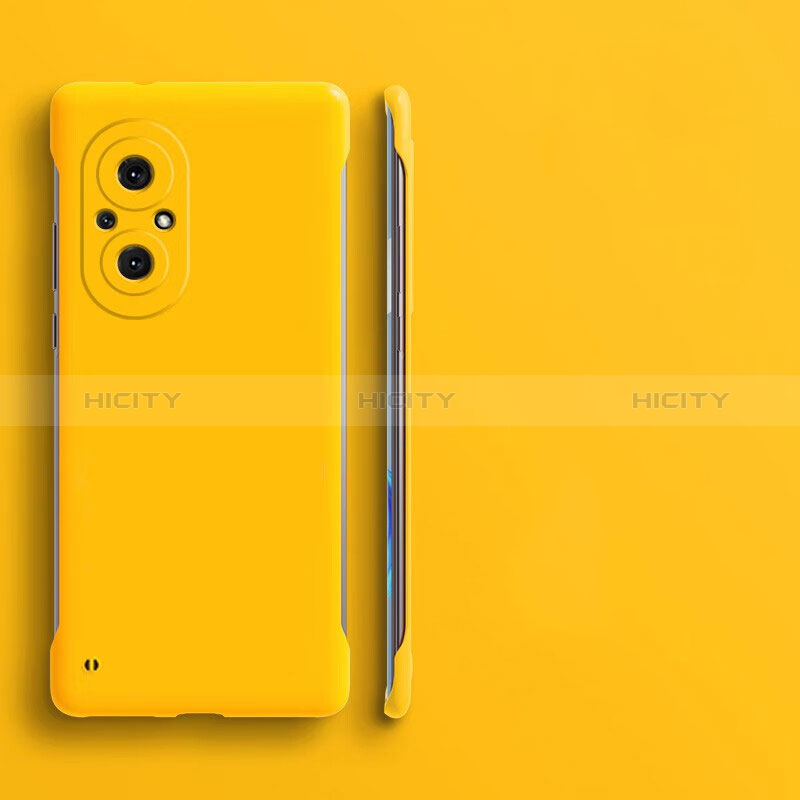 Funda Dura Plastico Rigida Sin Marco Carcasa Mate para Huawei Nova 9 SE Amarillo