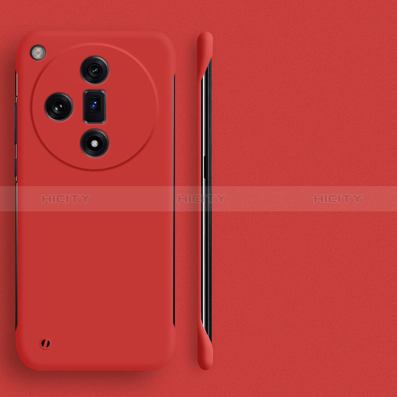 Funda Dura Plastico Rigida Sin Marco Carcasa Mate para Oppo Find X7 5G Rojo