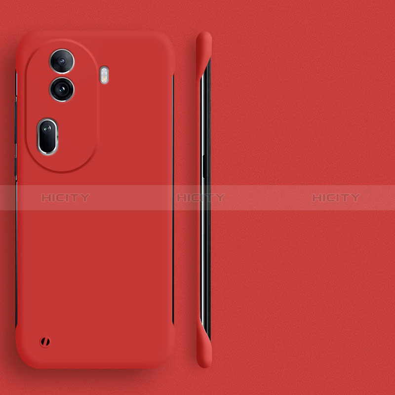 Funda Dura Plastico Rigida Sin Marco Carcasa Mate para Oppo Reno11 Pro 5G Rojo