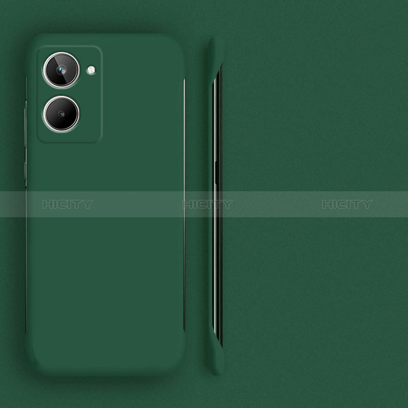 Funda Dura Plastico Rigida Sin Marco Carcasa Mate para Realme 10 4G Verde Noche