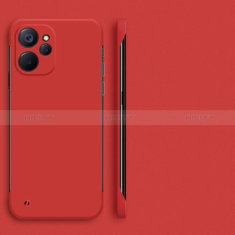 Funda Dura Plastico Rigida Sin Marco Carcasa Mate para Realme 10T 5G Rojo