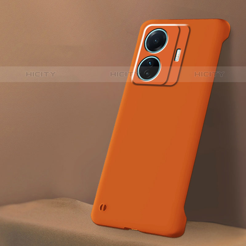 Funda Dura Plastico Rigida Sin Marco Carcasa Mate para Vivo iQOO Z6 Pro 5G Naranja