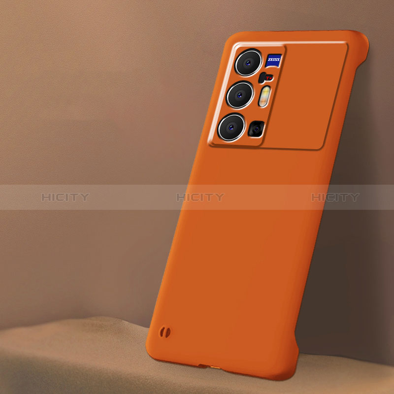 Funda Dura Plastico Rigida Sin Marco Carcasa Mate para Vivo X70 Pro+ Plus 5G Naranja