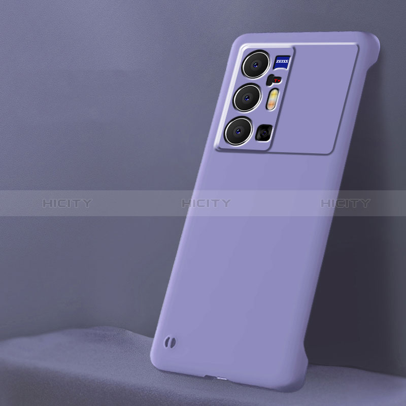 Funda Dura Plastico Rigida Sin Marco Carcasa Mate para Vivo X70 Pro+ Plus 5G Purpura Claro