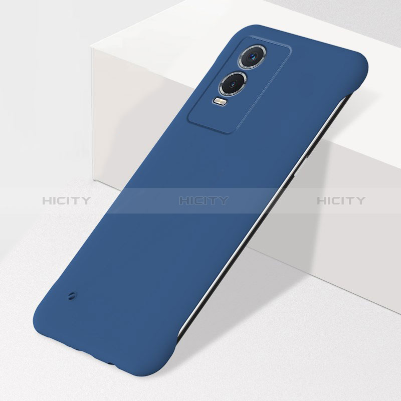 Funda Dura Plastico Rigida Sin Marco Carcasa Mate para Vivo Y76s 5G Azul