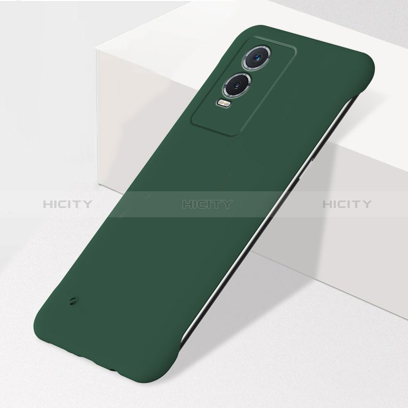 Funda Dura Plastico Rigida Sin Marco Carcasa Mate para Vivo Y76s 5G Verde Noche