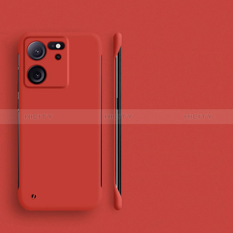 Funda Dura Plastico Rigida Sin Marco Carcasa Mate para Xiaomi Mi 13T 5G Rojo