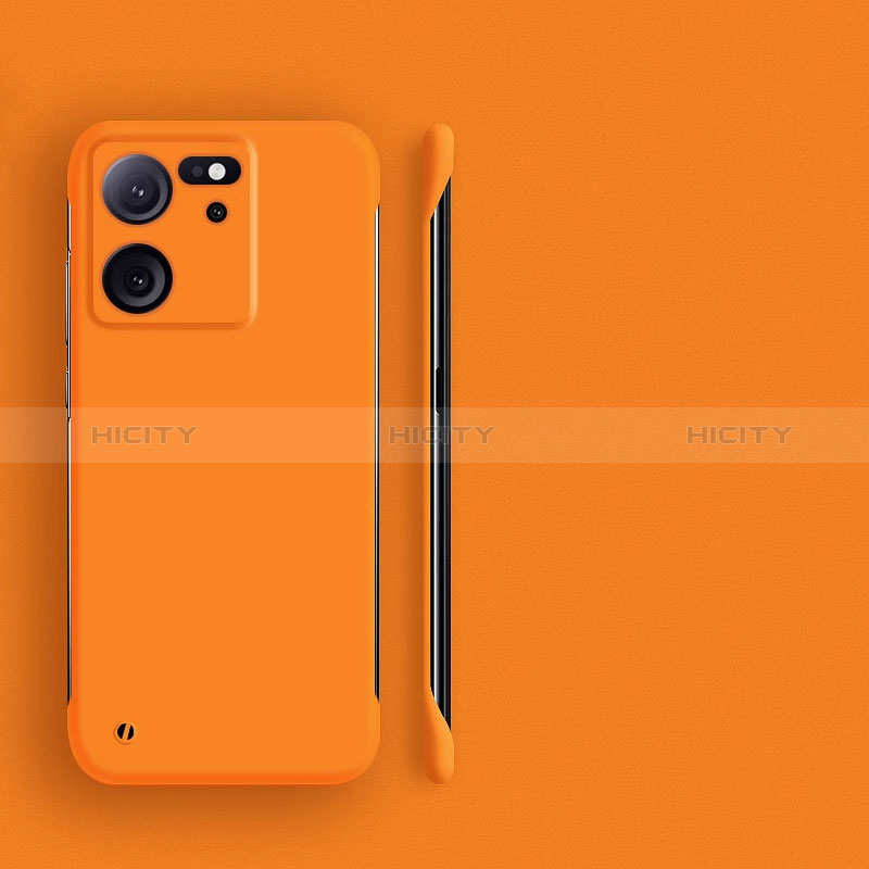 Funda Dura Plastico Rigida Sin Marco Carcasa Mate para Xiaomi Mi 13T Pro 5G Naranja