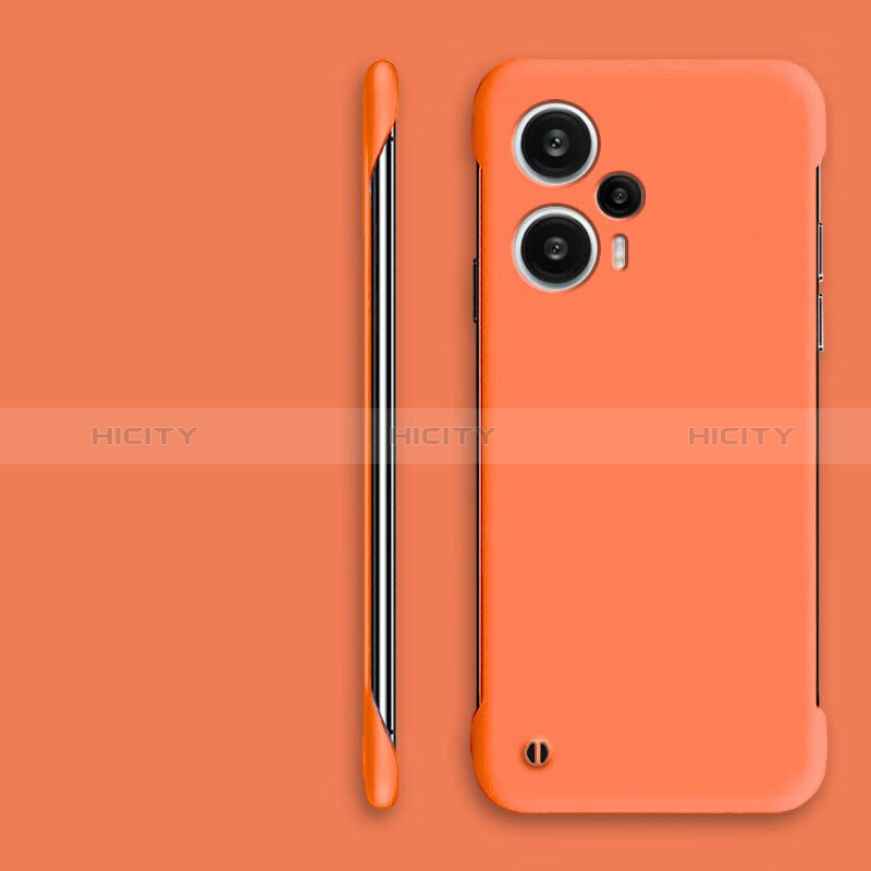 Funda Dura Plastico Rigida Sin Marco Carcasa Mate para Xiaomi Redmi Note 12 Turbo 5G Naranja