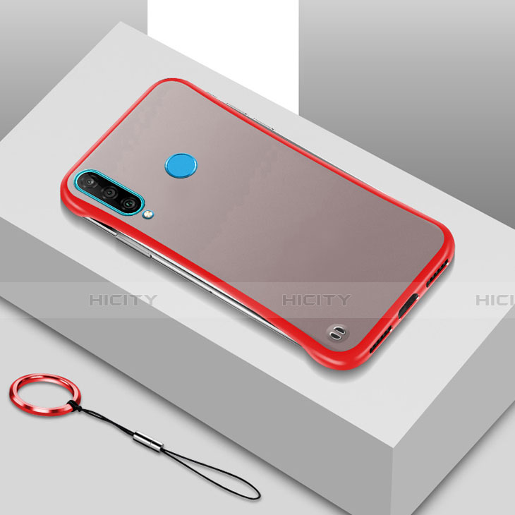 Funda Dura Ultrafina Carcasa Transparente Mate H01 para Huawei P30 Lite XL Rojo