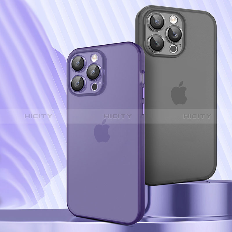 Funda Dura Ultrafina Carcasa Transparente Mate QC para Apple iPhone 15 Pro