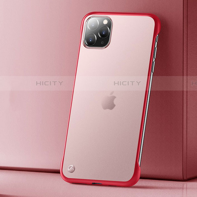 Funda Dura Ultrafina Carcasa Transparente Mate U01 para Apple iPhone 11 Pro Rojo