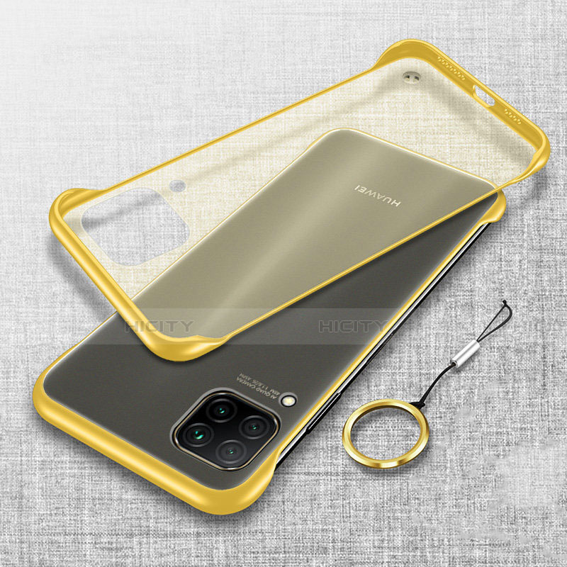 Funda Dura Ultrafina Carcasa Transparente Mate U01 para Huawei Nova 7i Amarillo