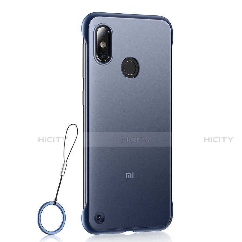 Funda Dura Ultrafina Carcasa Transparente Mate U01 para Xiaomi Mi 8 Azul