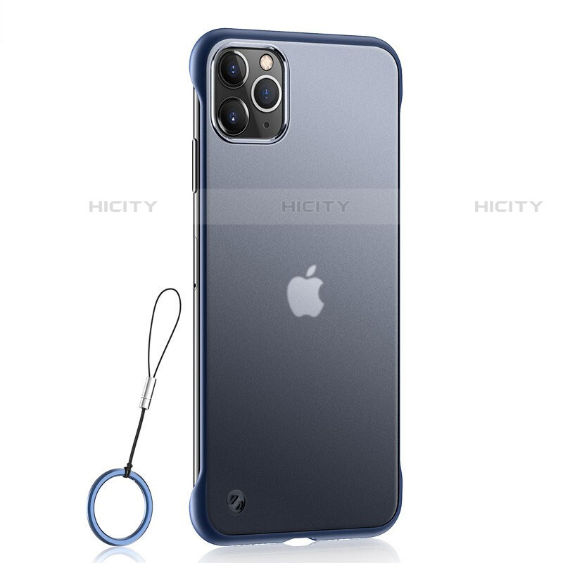 Funda Dura Ultrafina Carcasa Transparente Mate U02 para Apple iPhone 11 Pro Azul