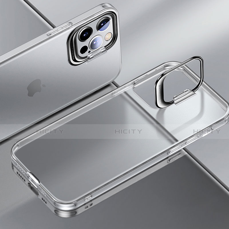 Funda Dura Ultrafina Carcasa Transparente Mate U08 para Apple iPhone 15 Pro Max Blanco