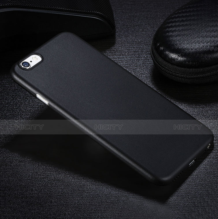 Funda Dura Ultrafina Plastico Rigida Mate para Apple iPhone 6 Negro