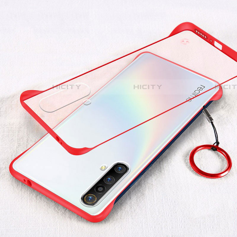 Funda Dura Ultrafina Transparente Carcasa para Realme X50 5G Rojo