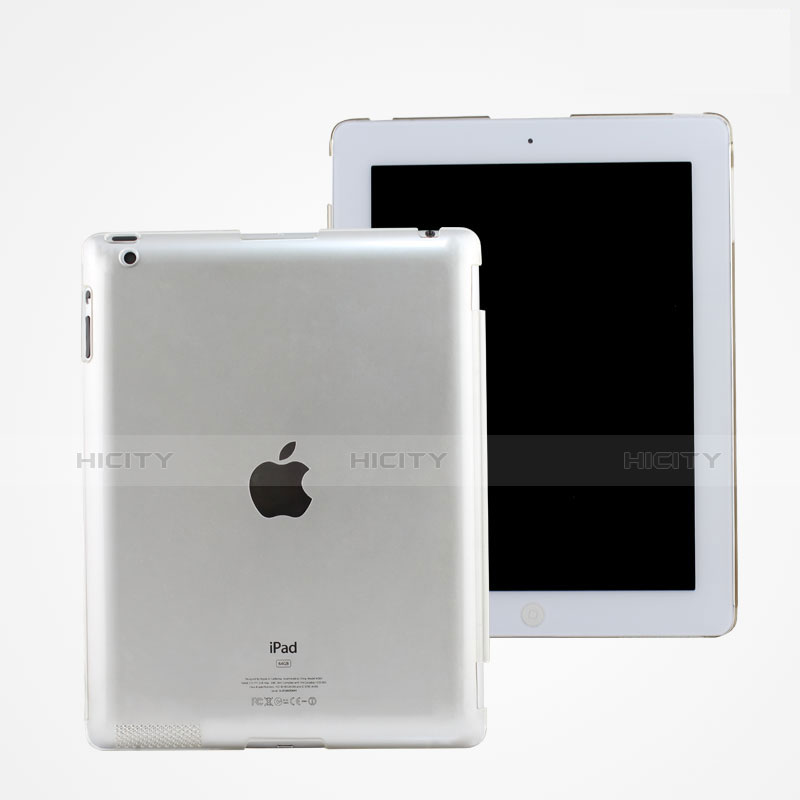 Funda Dura Ultrafina Transparente Mate para Apple iPad 3 Blanco