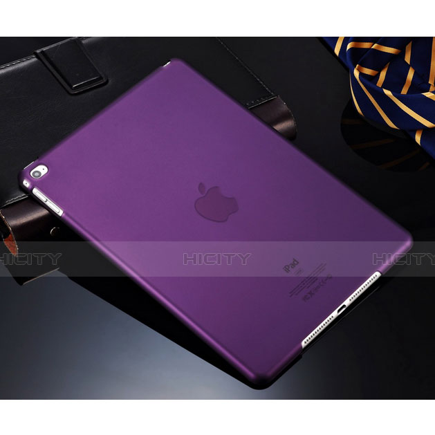 Funda Dura Ultrafina Transparente Mate para Apple iPad Air Morado