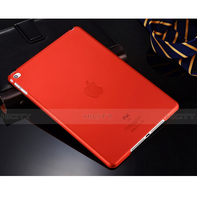 Funda Dura Ultrafina Transparente Mate para Apple iPad Air Rojo