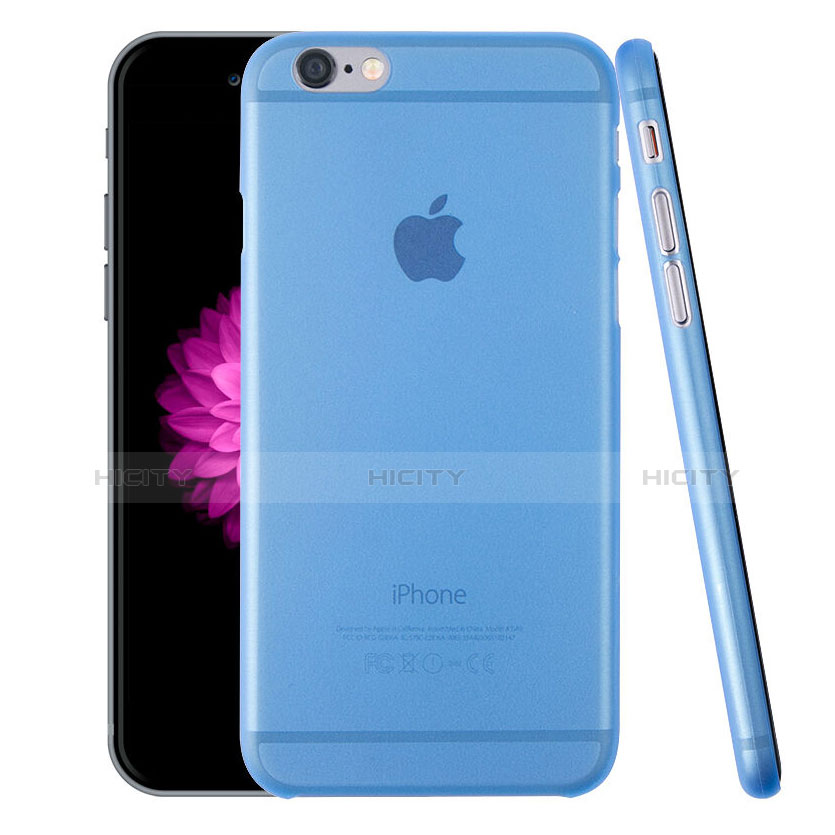 Funda Dura Ultrafina Transparente Mate para Apple iPhone 6 Azul