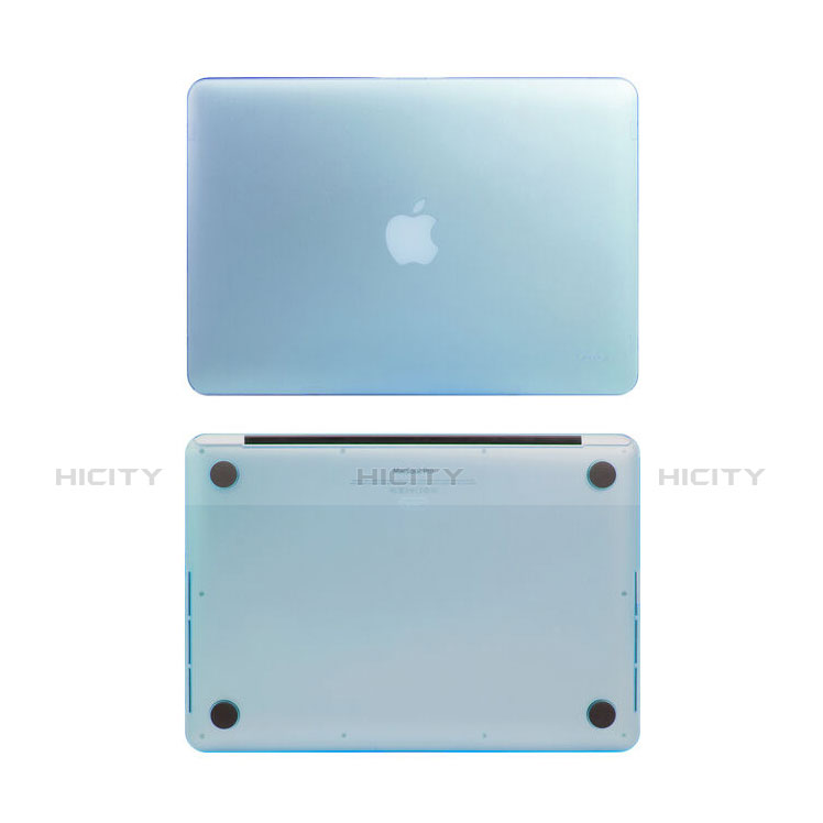 Funda Dura Ultrafina Transparente Mate para Apple MacBook Air 13 pulgadas Azul