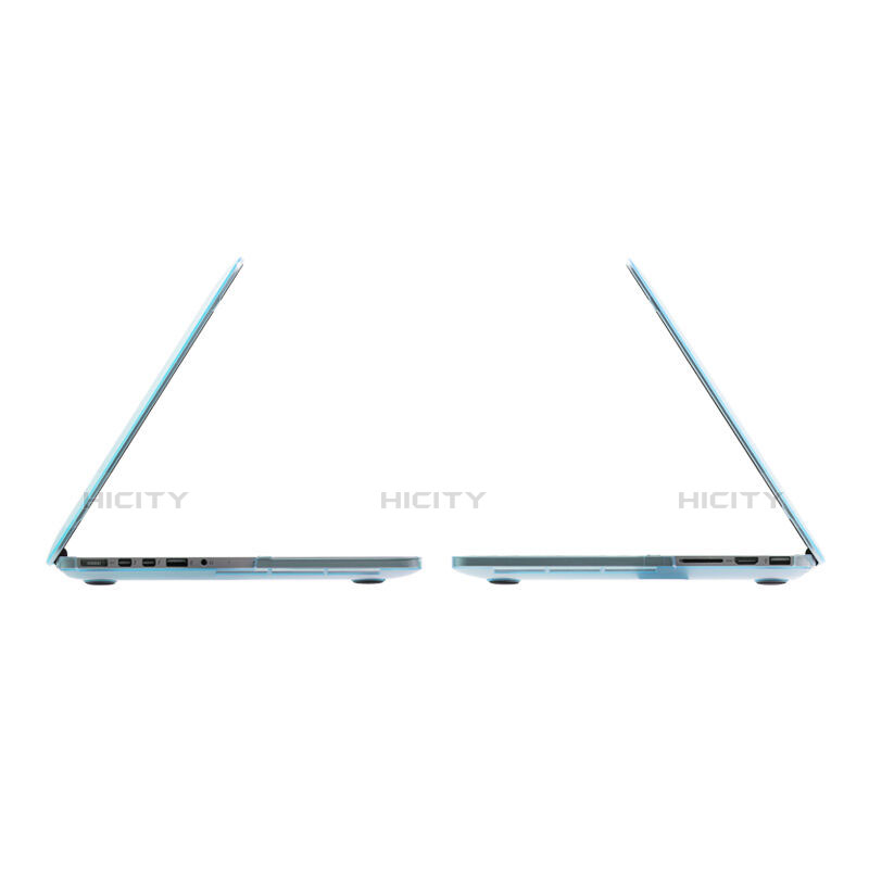 Funda Dura Ultrafina Transparente Mate para Apple MacBook Air 13 pulgadas Azul