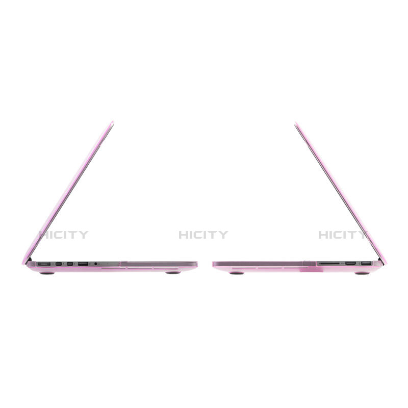 Funda Dura Ultrafina Transparente Mate para Apple MacBook Pro 13 pulgadas Retina Rosa