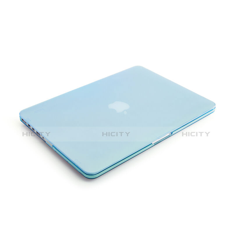 Funda Dura Ultrafina Transparente Mate para Apple MacBook Pro 15 pulgadas Retina Azul